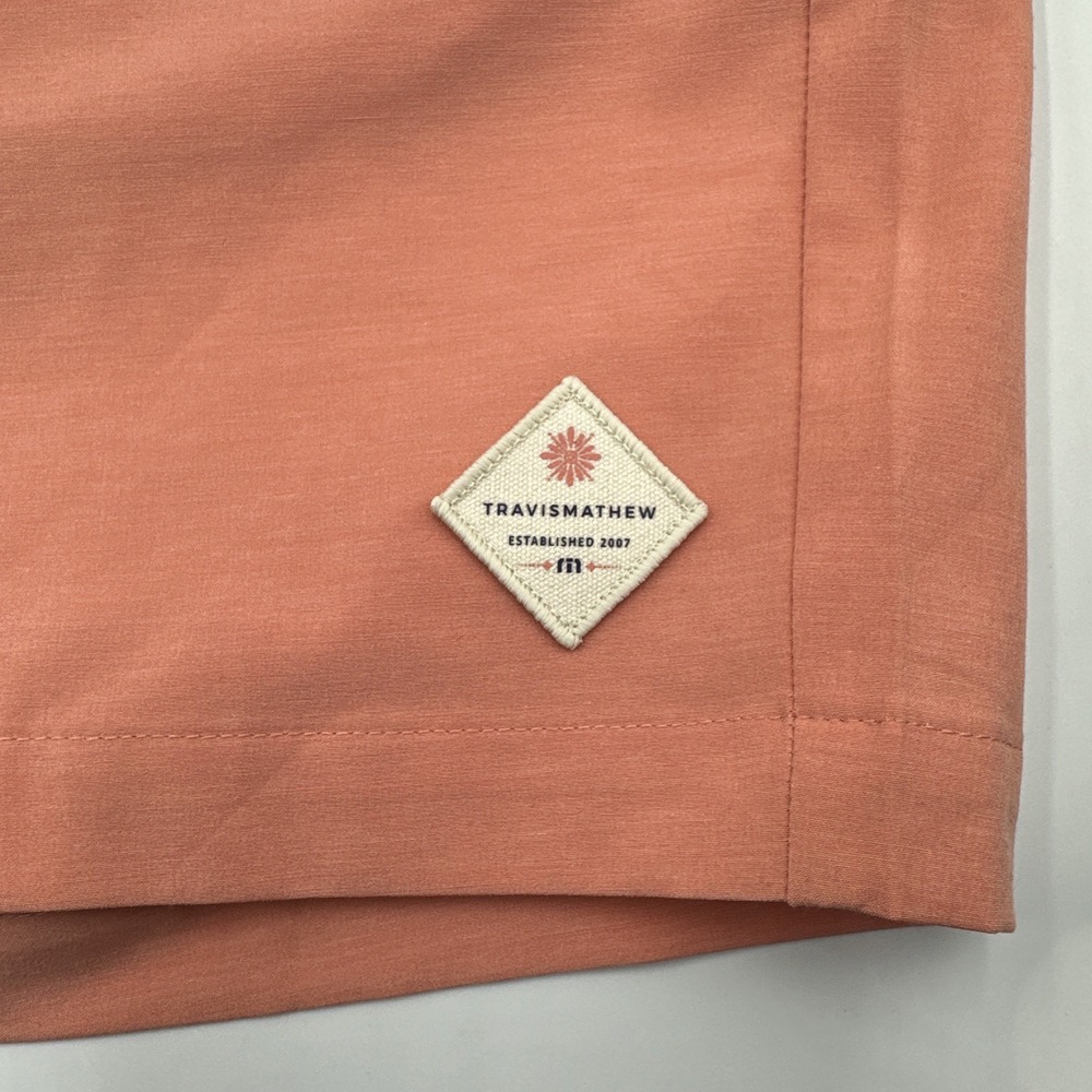 Travis Mathew 8" Tech Chino Golf Shorts - Terra Cotta Canvas - Men's 36 **NEW** - Picture 3 of 10